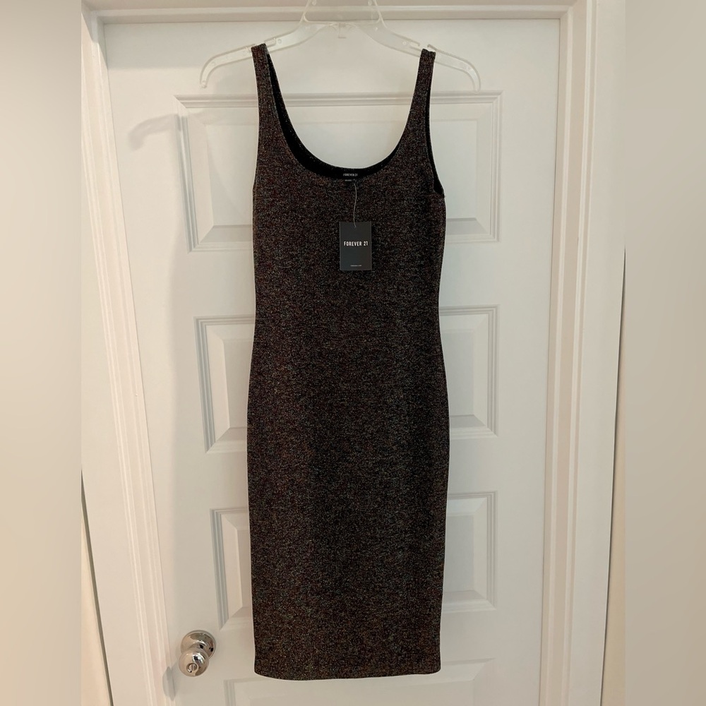 Forever 21 Multicolor Sparkle Midi Dress